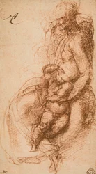 Studie für eine Madonna mit Kind